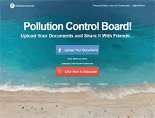 Tablet Screenshot of pollutioncontrolboard.org